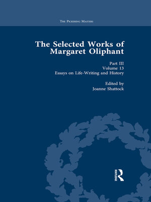 cover image of The Selected Works of Margaret Oliphant, Part III Volume 13